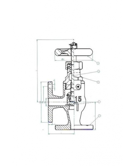 Bronze 5K Angle Valve DN15