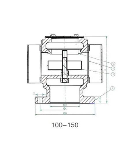 Cast Iron JIS Air Vent Head Disc Type Valve DN100