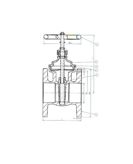 Class 150 Bronze 5k Gate Valve Open/Close Indicator DN15