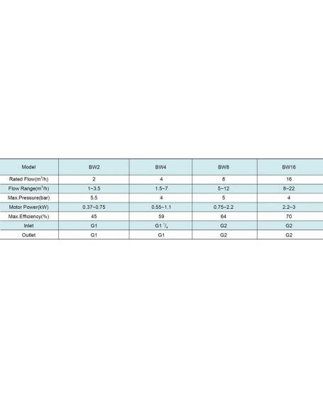 Shimge  Horizontal Multi-Stage Centrifugal Pump BWJ2-3PC